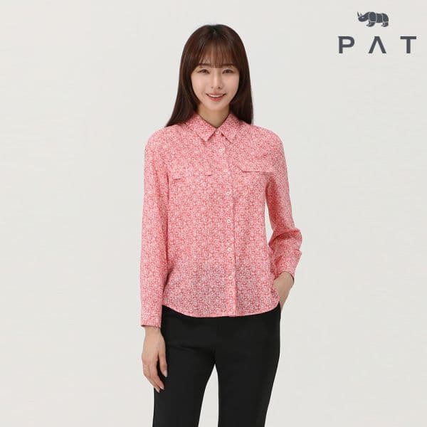 굿피플홀딩스 PAT 기하학 프린트 블라우스 QJ22501 - 최저가 20,200원