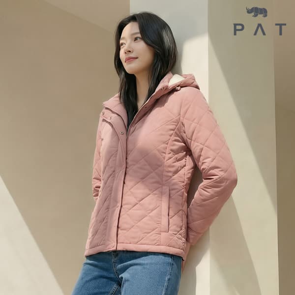 굿피플홀딩스 PAT 후드탈착 퀄팅 점퍼 1K21301