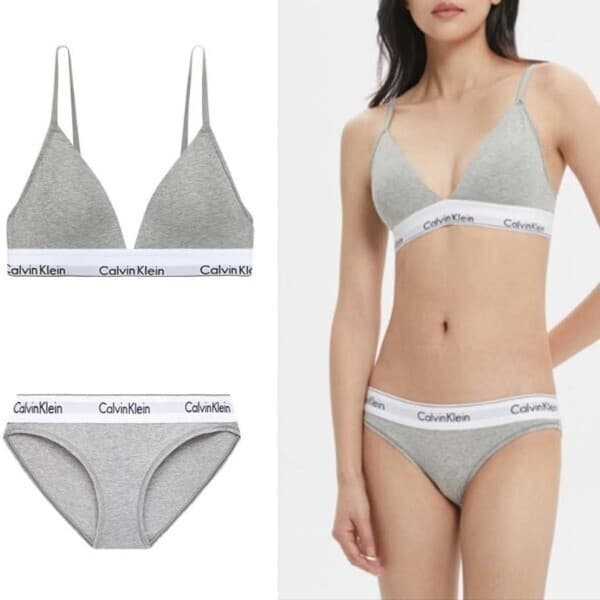 플러스마켓PlusMarket Calvin Klein Underwear CK 여성 코튼 스포츠브라 팬티 세트 - 최저가 27,500원