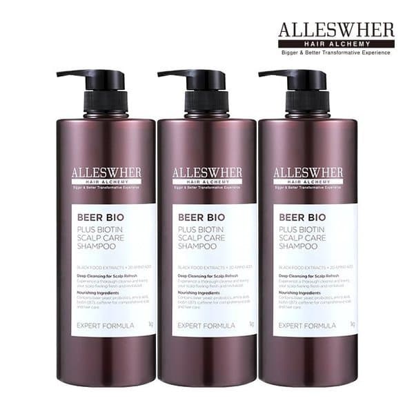 신세계몰 알레스버 독일 비어 바이오 스칼프 샴푸 1kg X 3통 - 최저가 29,550원