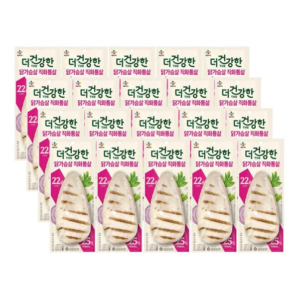 CJ제일제당공식스토어 CJ더건강한 닭가슴살 직화 통살구이 100g x20개
