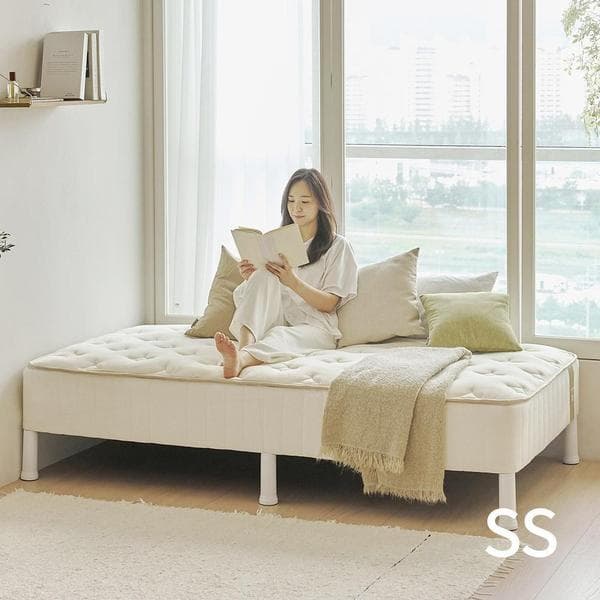 홈앤쇼핑MALL 아씨방가구 에이셀 오가닉 독립스프링 매트리스 일체형 침대 SS