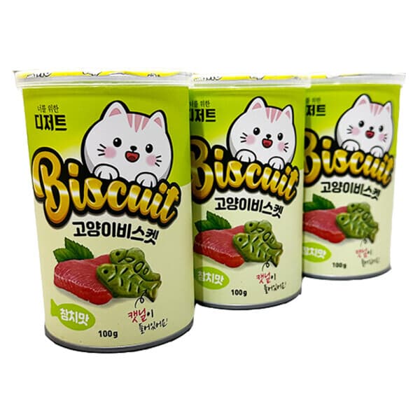 펫트리츠 너를위한디저트 고양이 캣닢 비스켓 참치맛 100g x3개