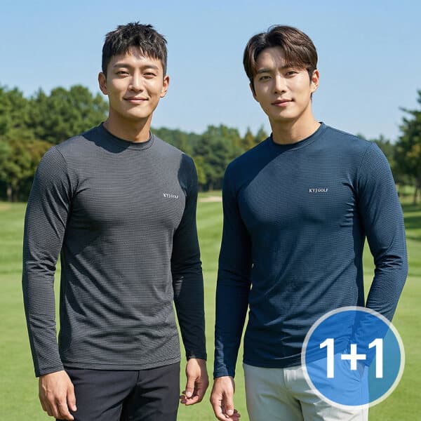 모렉스 김영주골프 남성 여름 스판 긴팔 티셔츠
