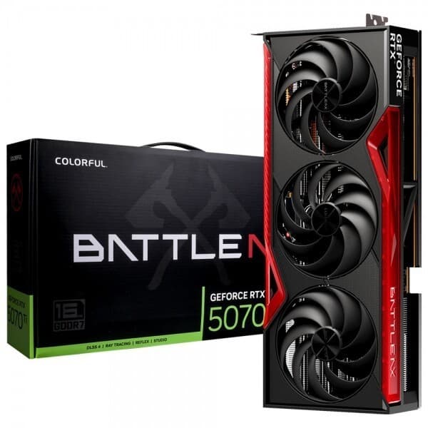 지앤케이솔루션 Colorful 지포스 RTX 5070 Ti BATTLE AX D7 16GB