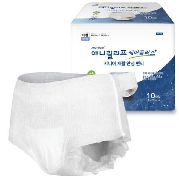 애니가드 케어플러스 팬티형 성인용기저귀 중형 대형 특대형 화이트 80매