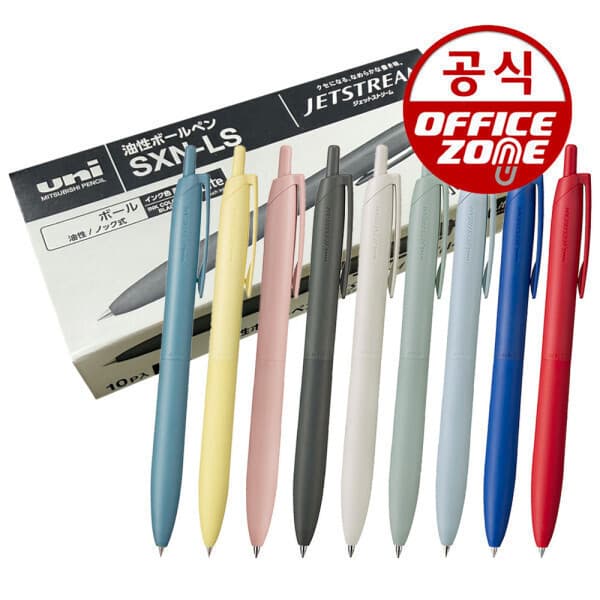 오피스존(주) 유니 제트스트림 라이트터치 잉크 블랙 0.5mm 0.7mm 10자루 - 최저가 12,000원