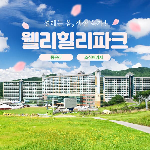 코어티켓 웰리힐리파크 룸온리/조식 패키지
