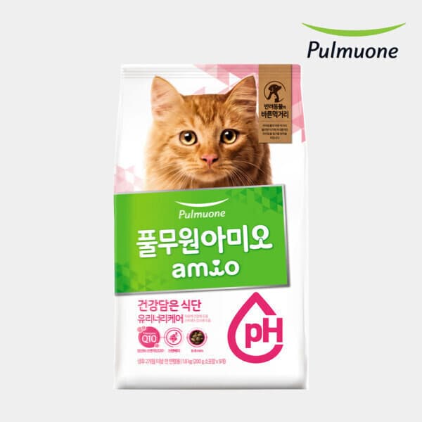 개릴라독 풀무원아미오 건강담은 식단 고양이 건식사료 유리너리케어 6.4kg