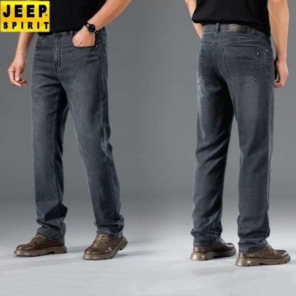 노랑우 JEEP SPIRIT 프리미엄 남성 스트레이트진 빅사이즈