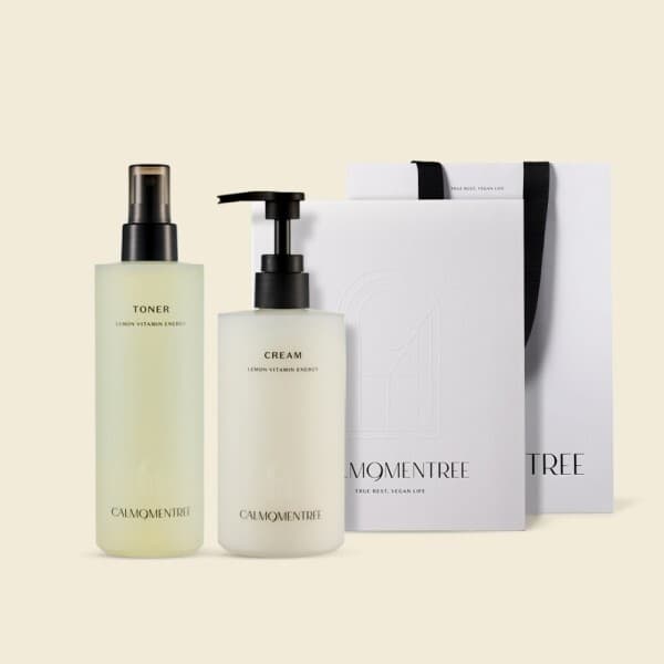 (주)그린슈타인 캄모멘트리 레몬 비타민 지성 모공토너수분크림 세트 250ml 300ml