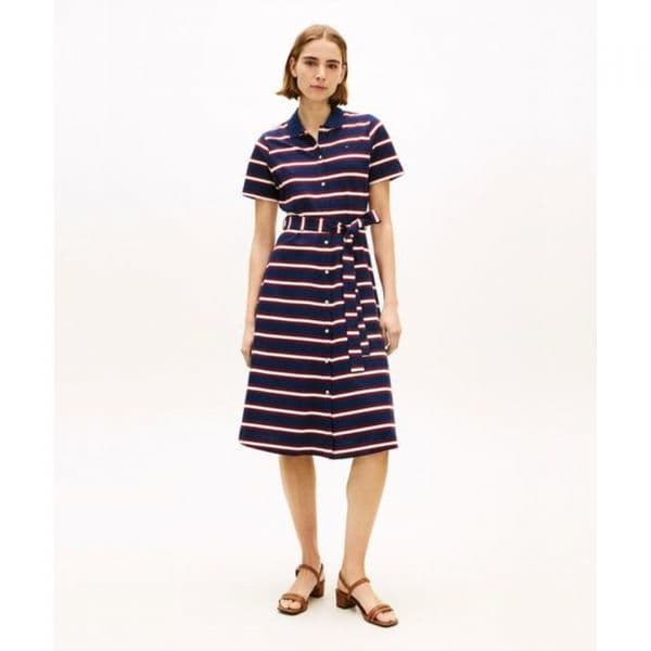 그린진플로라 타미힐피거 Tommy Hilfiger 벨트 피케 원피스 T22G1TDR051WT20A4 - 최저가 168,300원