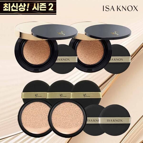 KT알파쇼핑 이자녹스 듀얼커버 쿠션 본품2+리필2+퍼프3 - 최저가 45,000원