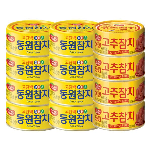 동원에프앤비스타배송 동원 DHA 참치 150G 8캔 + 고추참치 150G 4캔
