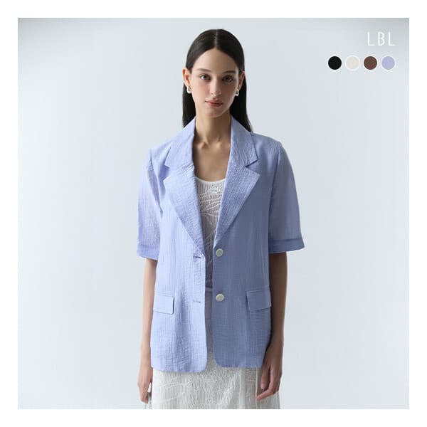 롯데  홈쇼핑 LBL 크링클 반팔 자켓 26 SUMMER