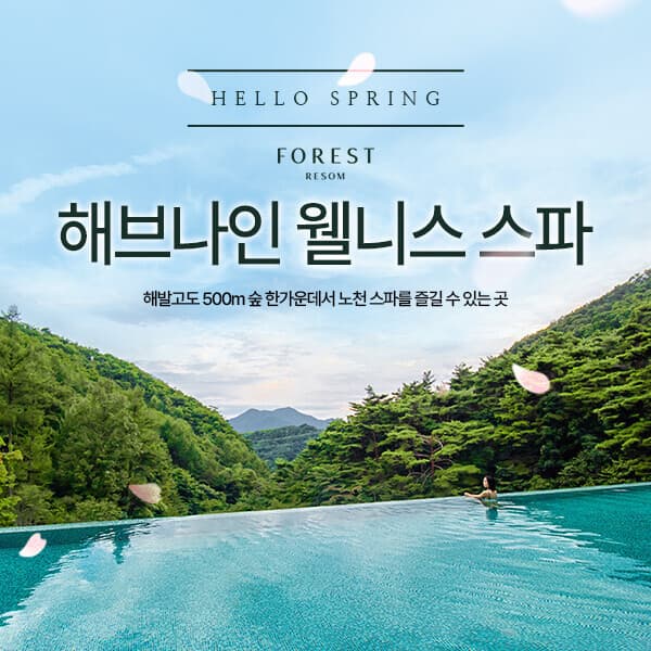 히든티켓 포레스트 리솜 해브나인 웰니스 스파 이용권