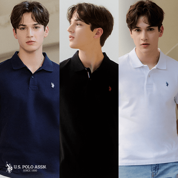 CJ온스타일LIVE U.S POLO ASSN. 26SS 라이크라® 반팔 카라티 3종 남성 - 최저가 84,550원