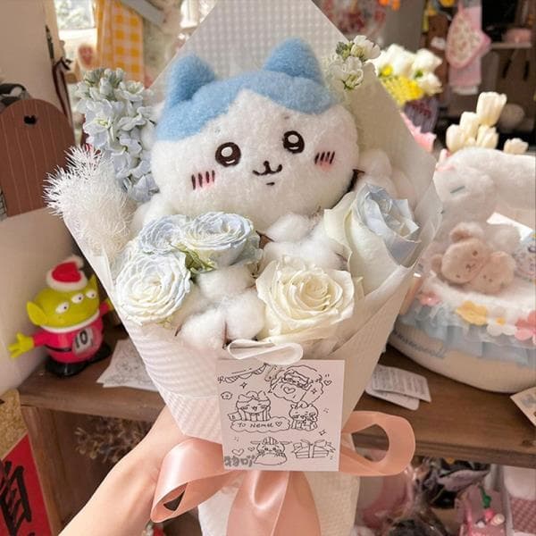 한강무역상사30 치이카와 하치와레 인형 우사기 인공 꽃다발 봉제 생일 선물 - 최저가 72,720원