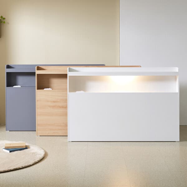 현대Hmall 파로마 네오 슬론 LED 수납 헤드보드 C형 SS NEO1943