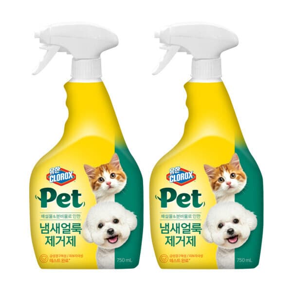 늘봄매장 유한락스 펫 냄새얼룩 제거제 750ml x2