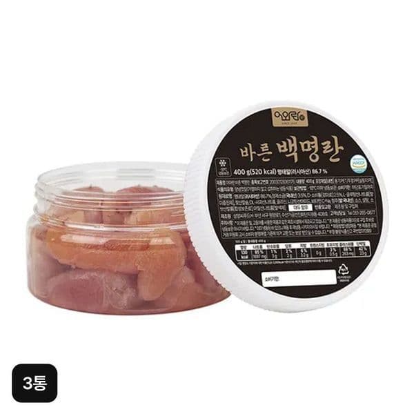 신세계몰 어와란 바른 백명란 400g X 3통