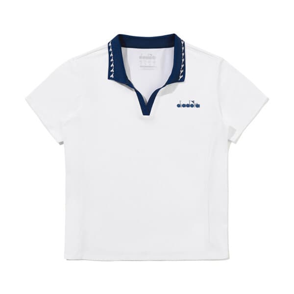 현대Hmall 디아도라 클래식 테니스 PK 카라 반팔 티셔츠 우먼 OFF WHITE D6222TTS54-OWH