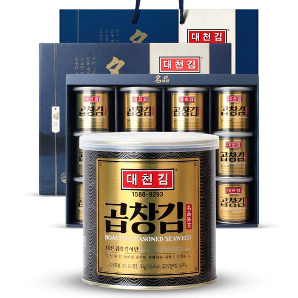 깨끗한주방1 대천김 곱창김 캔김 30g 12캔