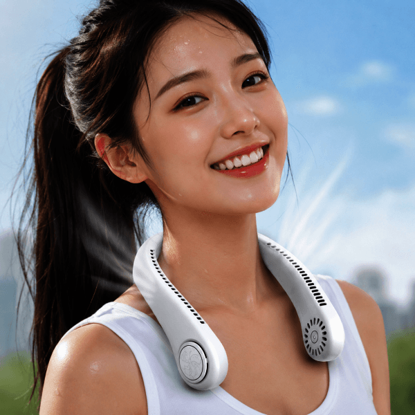 피아나 스무잉 바람킹 스노우 냉감 아이스 휴대용 무소음 넥밴드 선풍기