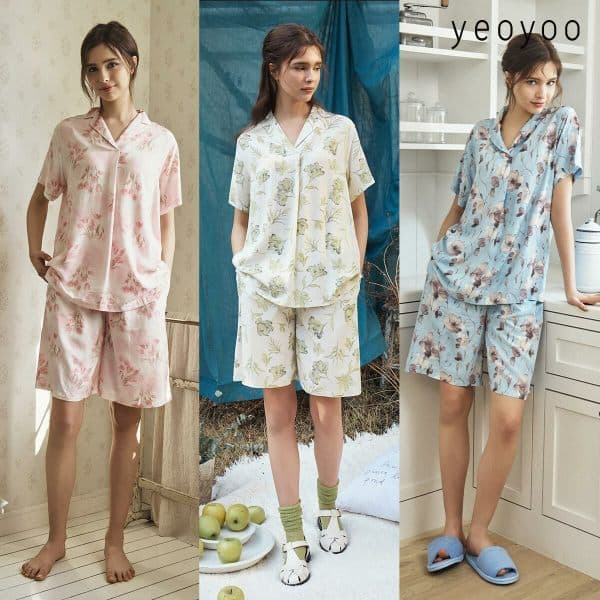 신세계라이브쇼핑 여유(yeoyoo) 인견 파자마 셋업 3세트
