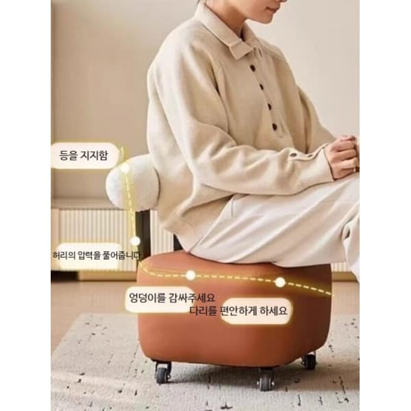 천하만물상점 1인용 소파형 의자 이동식 등받이 패브릭 안락의자