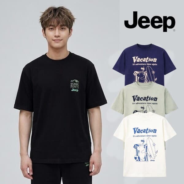 롯데 백화점 JEEP 루즈핏 반팔티셔츠 - 최저가 22,120원