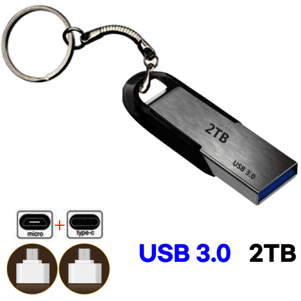 라이프라운드 대용량 USB 3.0 1TB 2TB 이동식 메모리 USB C타입 젠더 포함 - 최저가 23,900원