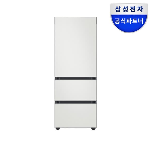 삼성공식파트너평강 삼성 비스포크 키친핏 김치냉장고 3도어 RQ33DB74C1AP01 313L 코타화이트