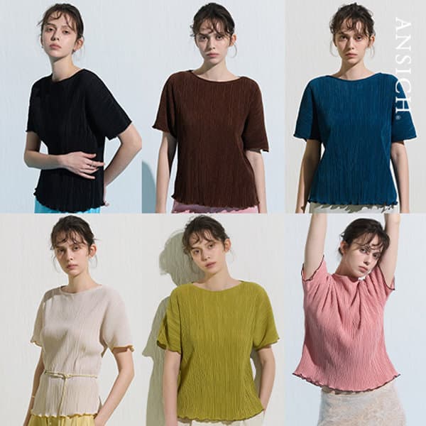 홈앤쇼핑방송 안지크26SS 엣지 플레어 티블라우스 6종 - 최저가 66,000원