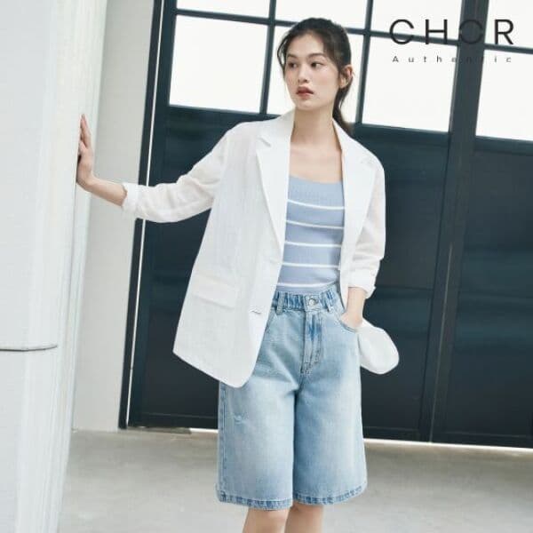 GS_SHOP_TV 코어 어센틱 26SS 데미지 데님 쇼츠
