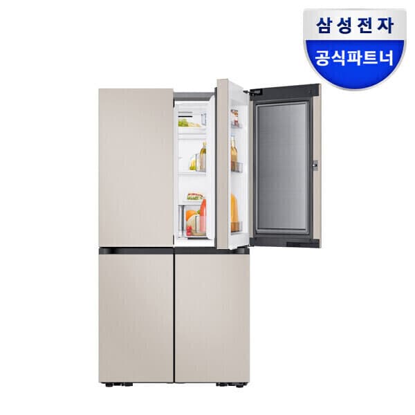 삼성공식파트너문성 비스포크 AI 냉장고 4도어 1등급 RM70F90M1GD 푸드쇼케이스 902L 에센셜 베이지 - 최저가 2,490,000원