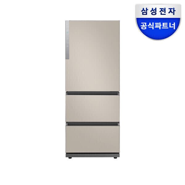 삼성공식파트너문성 비스포크 김치플러스 김치냉장고 RQ33DG71J2ET 328리터 3도어 에센셜베이지