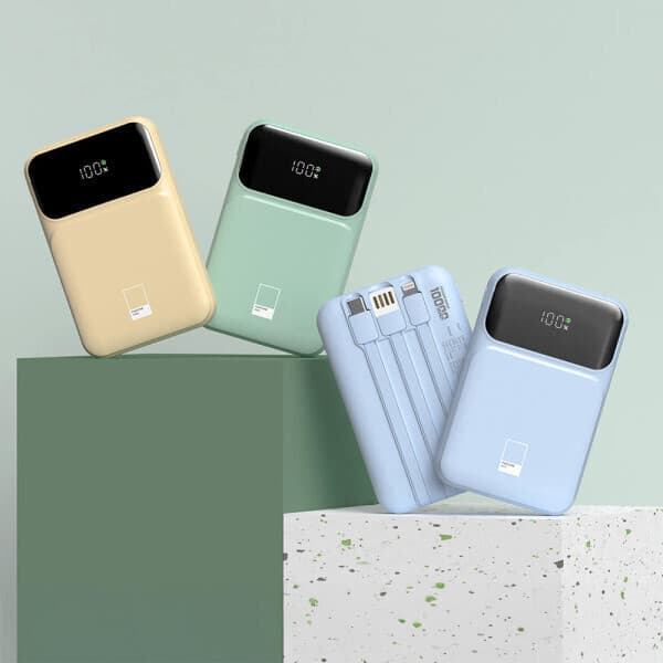 디엘티테크코리아 팬톤 빌트인 케이블 고속 충전 보조배터리 10000mAh