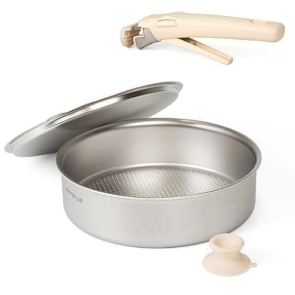 주방도사 키친아트 프리미오 스텐316C 무연마 통5중 탈착식 스텐냄비 전골 22cm - 최저가 81,100원