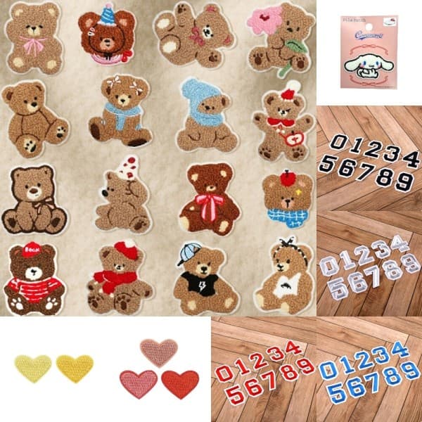 다용도나이프 곰돌이 자수 패치 16종세트 DIY 패브릭 와펜 DD-13370 - 최저가 30,480원