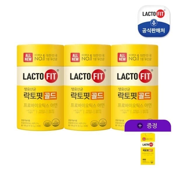 CJ온스타일 락토핏 골드 50포 3통