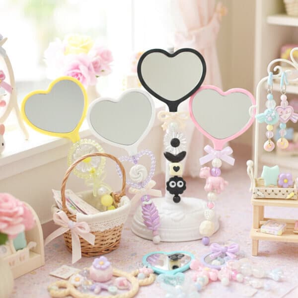 봄이오나봄 30인용 거꾸 하트 거울 DIY 비즈 부자재 키트