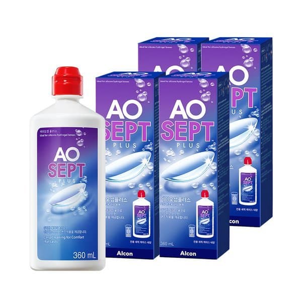 신세계몰 옵티프리 렌즈세척액 에이오셉 플러스 360ml 4개