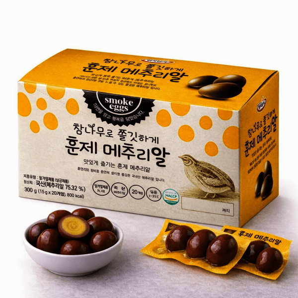 로쉴드 훈제메추리알 15gx20개입 참나무 훈제란
