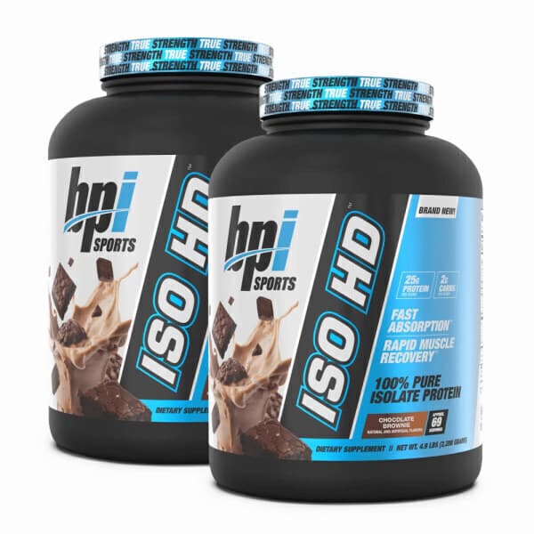 블루존스토어 BPI스포츠 ISO HD 퓨어 아이솔레이트 프로틴 초코 브라우니 맛 2.27kg x2통 - 최저가 168,360원