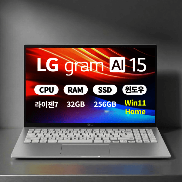 창이로운 LG전자 LG그램 15ZD95U-GX79K WIN11 라이젠7 32GB 256GB