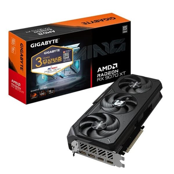 피씨포맨스토어 GIGABYTE 라데온 RX 9070 XT GAMING OC D6 16GB - 최저가 1,191,480원