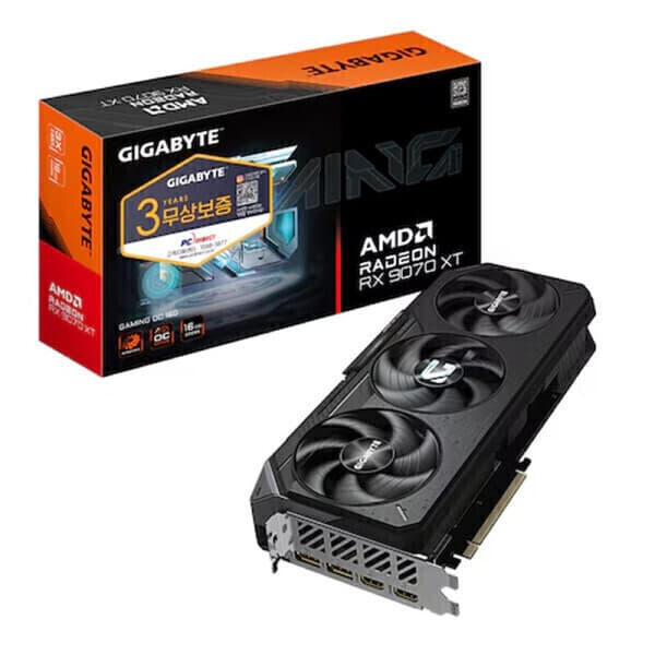 피씨포맨스토어 GIGABYTE 라데온 RX 9070 XT GAMING OC D6 16GB - 최저가 976,950원