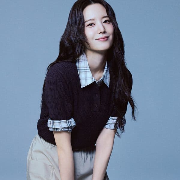 POLHAM_공식스토어 폴햄 여성 케이블 카라 반팔 스웨터 PHG2ET2440