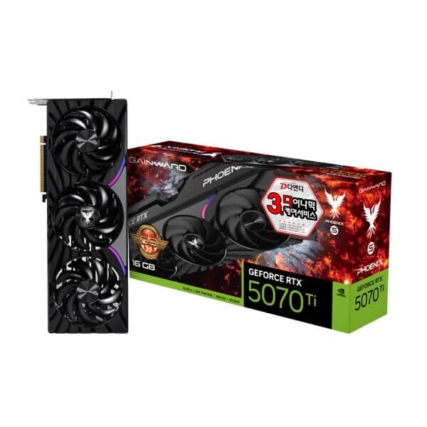 밀알시스템몰2 GAINWARD 지포스 RTX 5070 Ti 피닉스-S GS OC D7 16GB - 최저가 1,765,560원